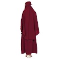 Two piece Jilbab with inner abaya- Maroon Two piece Jilbab with inner abaya- Maroon